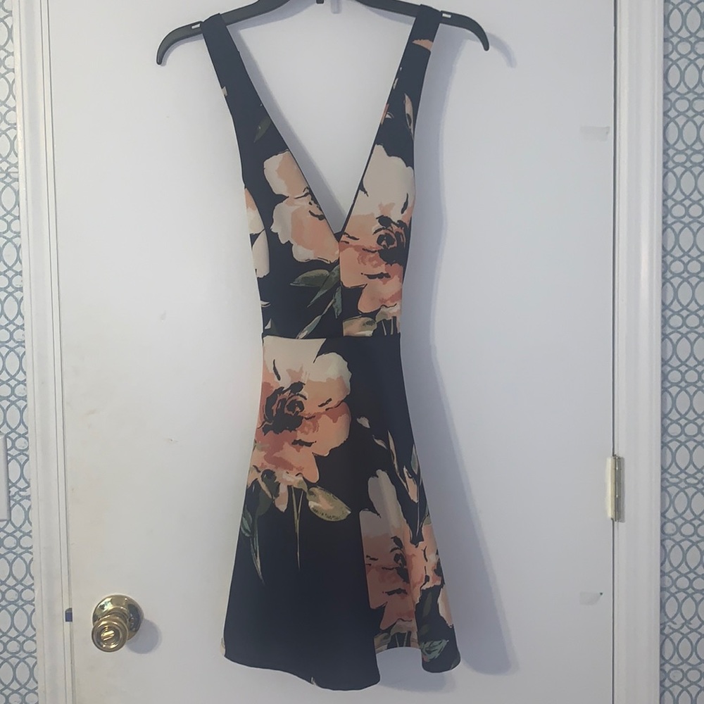 Charlotte Russe S navy, mini, and flowy dress!